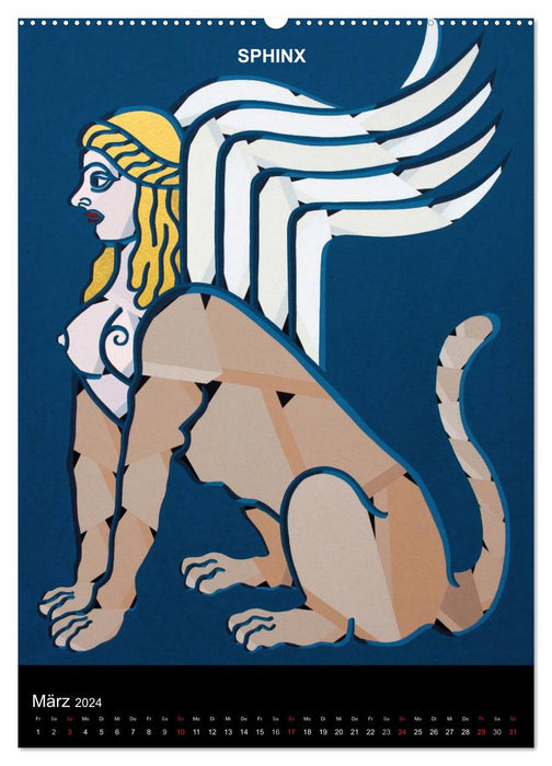 MYTHE et LÉGENDE (Calendrier mural CALVENDO 2024) 