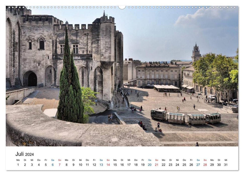 Avignon - Site classé au patrimoine mondial de l'UNESCO (Calendrier mural CALVENDO Premium 2024) 