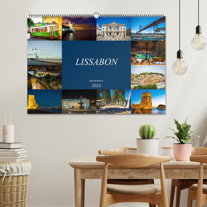 Metropole Lissabon (CALVENDO Wandkalender 2024)