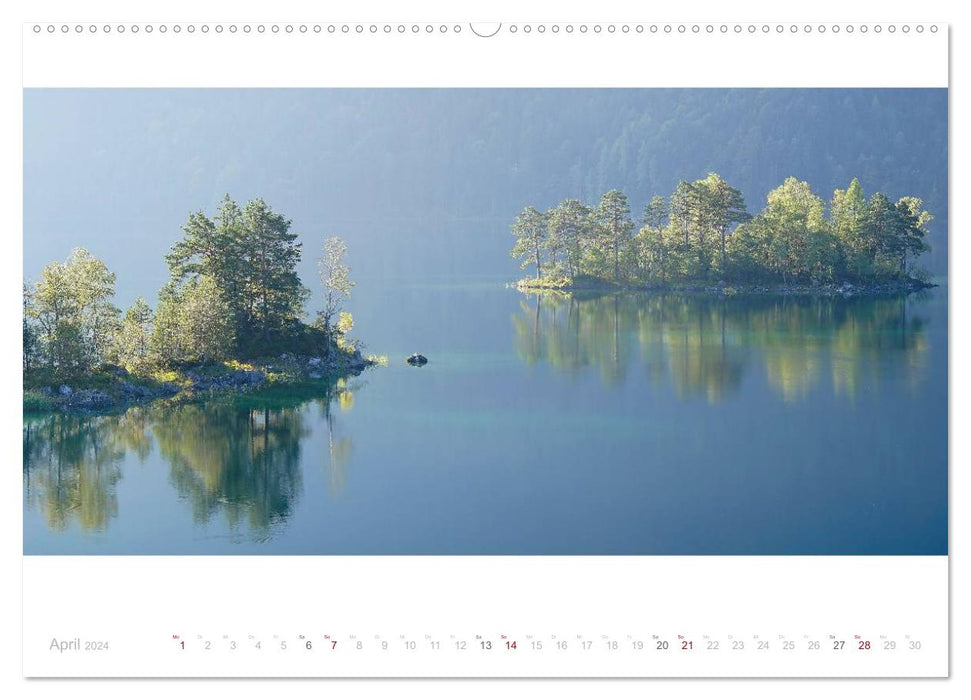 Sur la route à Eibsee (calendrier mural CALVENDO 2024) 