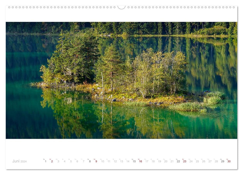 Unterwegs am Eibsee (CALVENDO Wandkalender 2024)