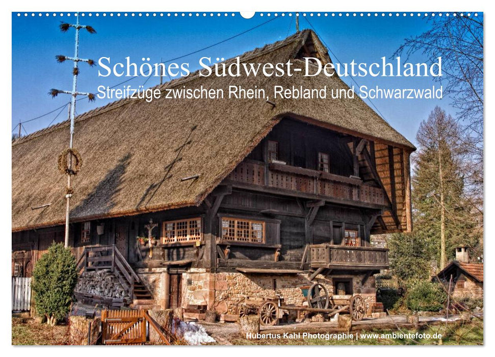 Beautiful southwest Germany forays between the Rhine, Rebland and Black Forest (CALVENDO wall calendar 2024) 