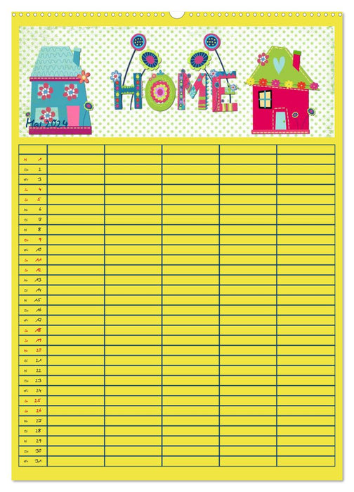 Our colorful family life (CALVENDO wall calendar 2024) 