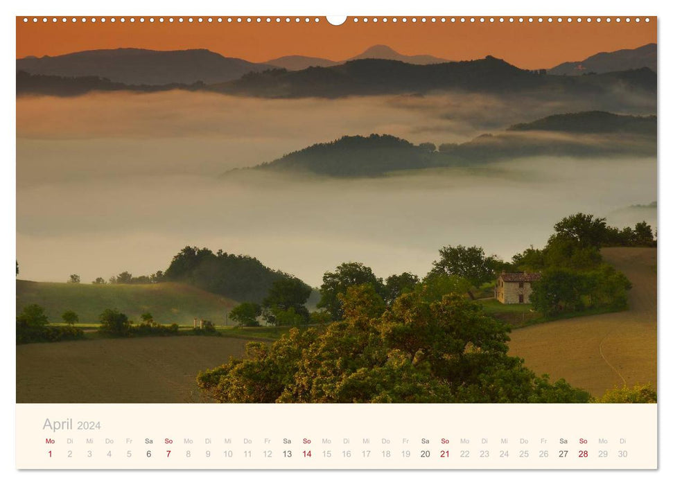 Sur la route dans les Marches (Calendrier mural CALVENDO Premium 2024) 