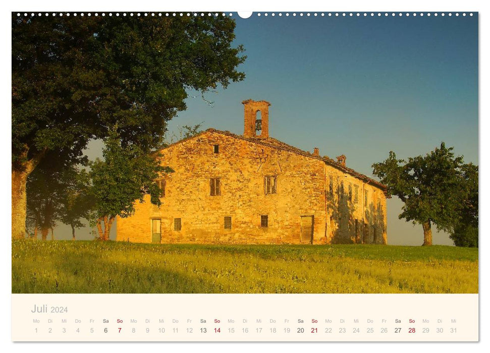 On the road in the Marche (CALVENDO Premium wall calendar 2024) 