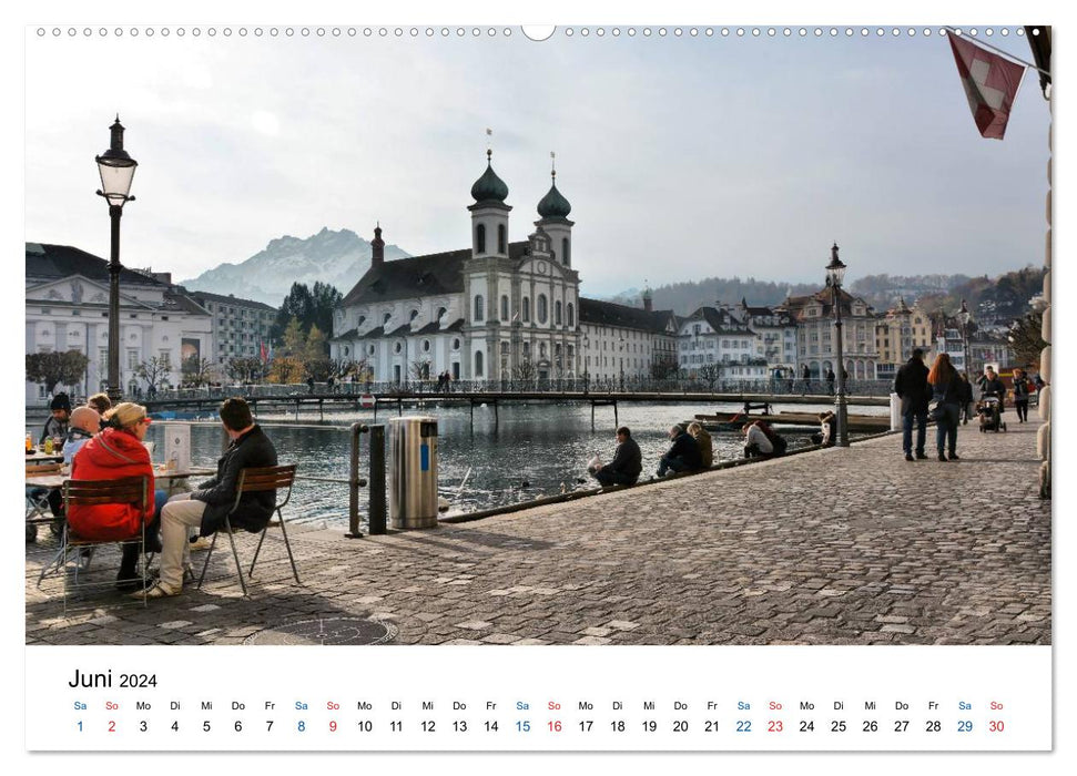 Unterwegs in Luzern (CALVENDO Premium Wandkalender 2024)