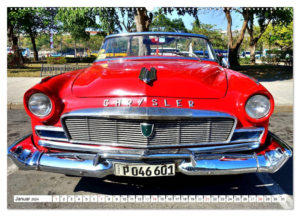 CHRYSLER - Légendes automobiles des années 50 (Calendrier mural CALVENDO Premium 2024) 