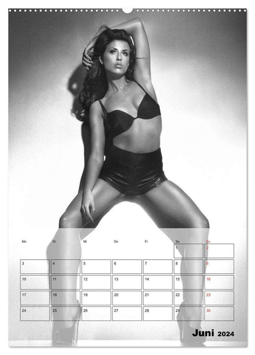 Knisternde Erotik in schwarz-weiß (CALVENDO Premium Wandkalender 2024)