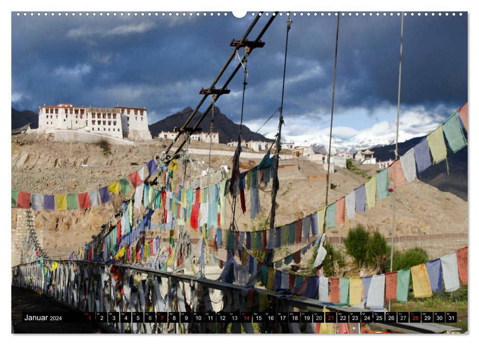 Ladakh bouddhiste (Calendrier mural CALVENDO 2024) 