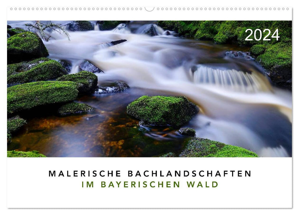 Malerische Bachlandschaften im Bayerischen Wald (CALVENDO Wandkalender 2024)