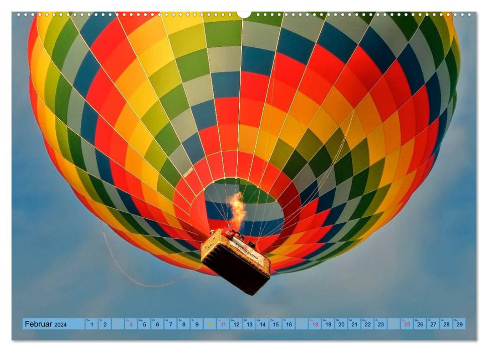 Riding a balloon (CALVENDO Premium wall calendar 2024) 