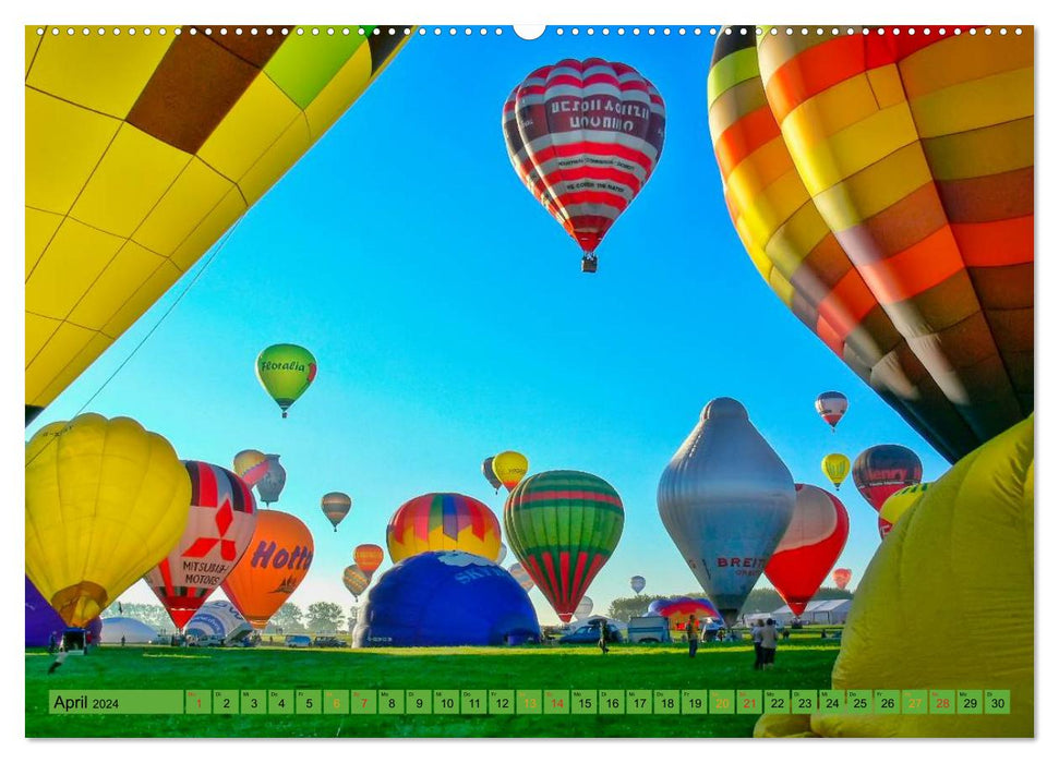 Fahren mit dem Ballon (CALVENDO Premium Wandkalender 2024)