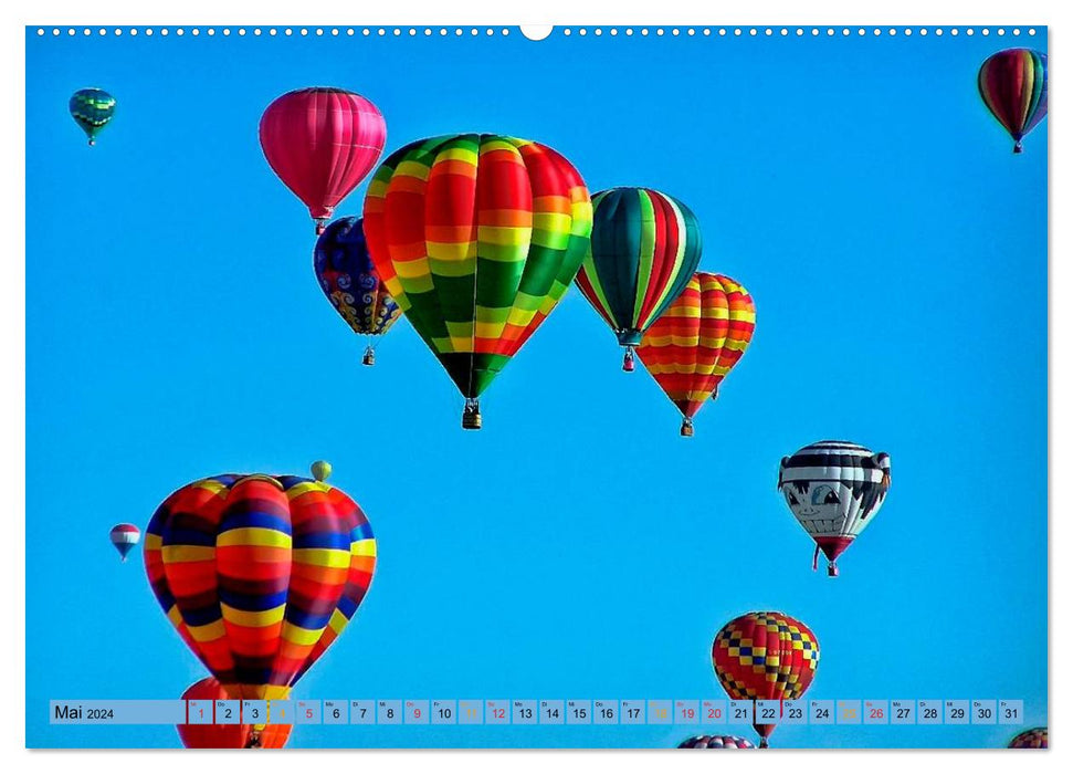 Riding a balloon (CALVENDO Premium wall calendar 2024) 