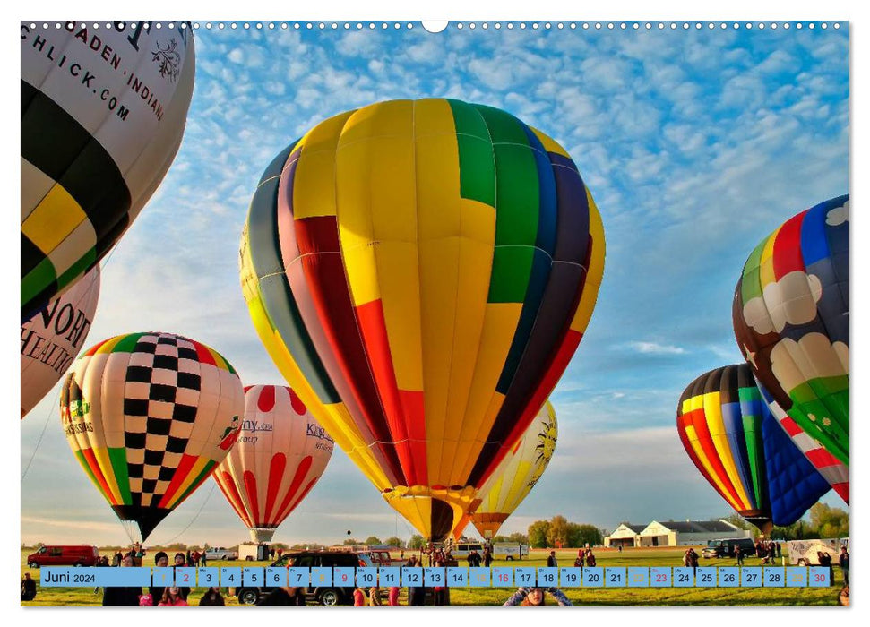 Riding a balloon (CALVENDO Premium wall calendar 2024) 