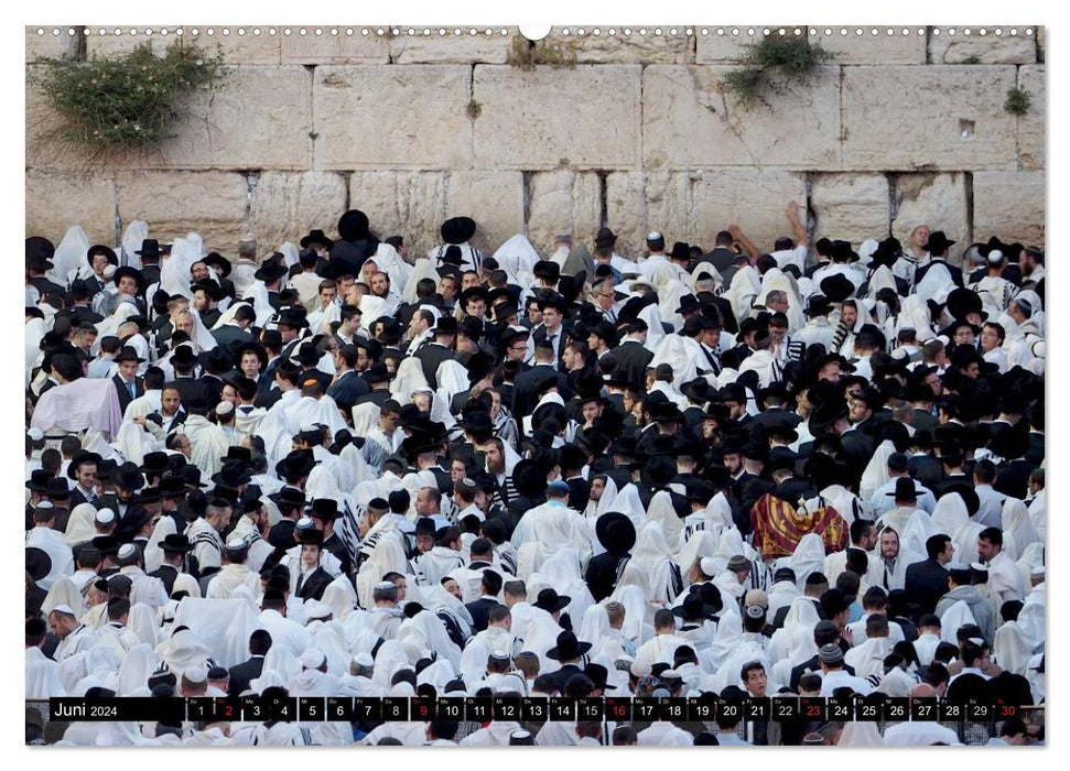 Jerusalem - Heiliges Zentrum dreier Religionen (CALVENDO Premium Wandkalender 2024)