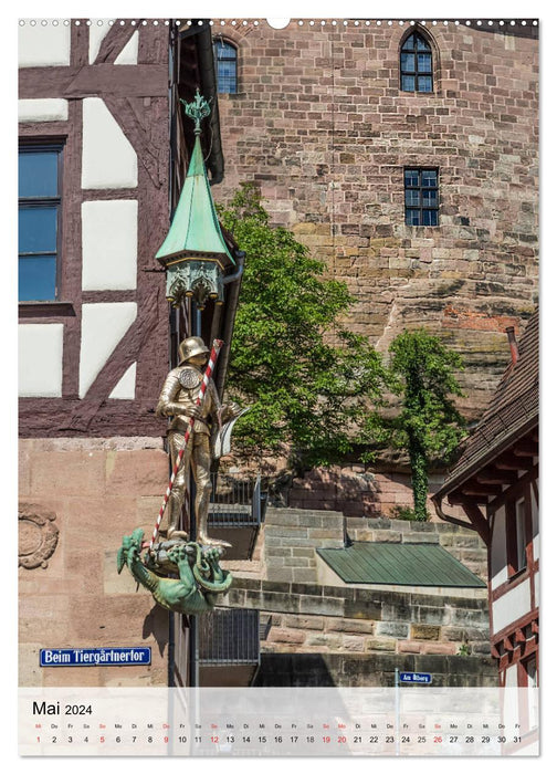NÜRNBERG Charmante Altstadt (CALVENDO Premium Wandkalender 2024)