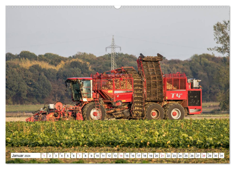 Machines agricoles que vous pouvez toucher (Calendrier mural CALVENDO Premium 2024) 