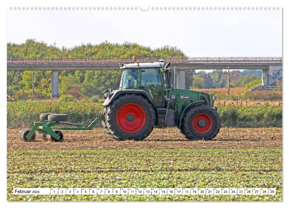 Machines agricoles que vous pouvez toucher (Calendrier mural CALVENDO Premium 2024) 
