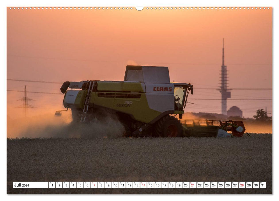 Agricultural machinery you can touch (CALVENDO Premium Wall Calendar 2024) 