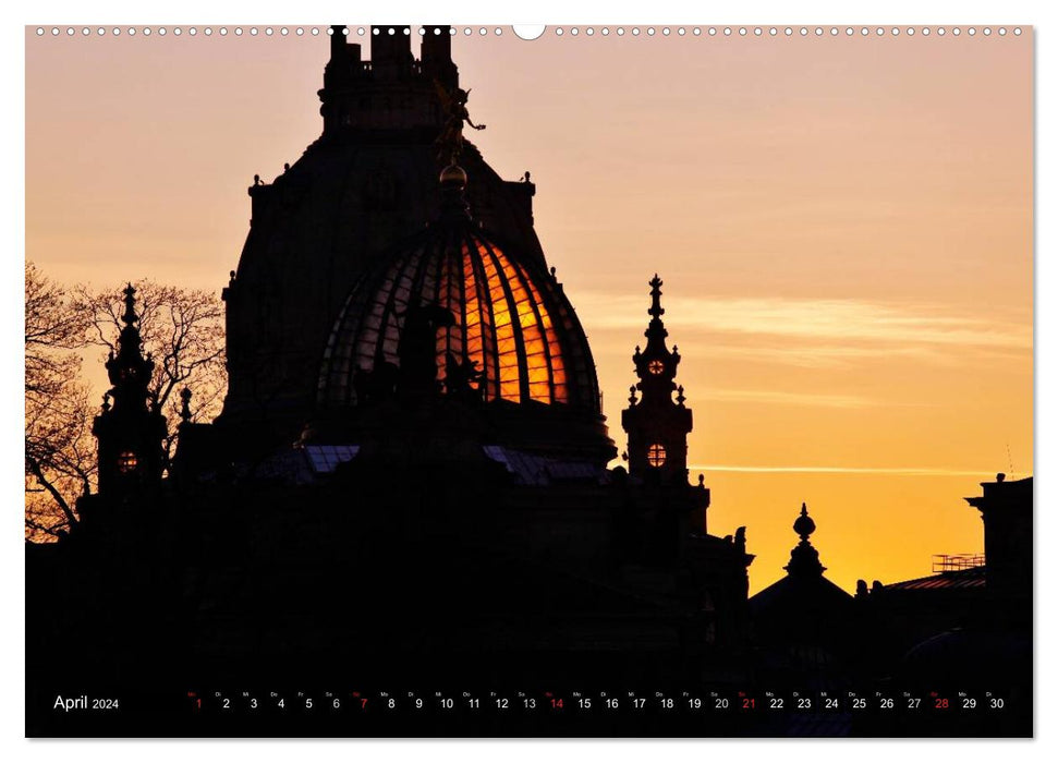 Views of Florence on the Elbe (CALVENDO Premium Wall Calendar 2024) 