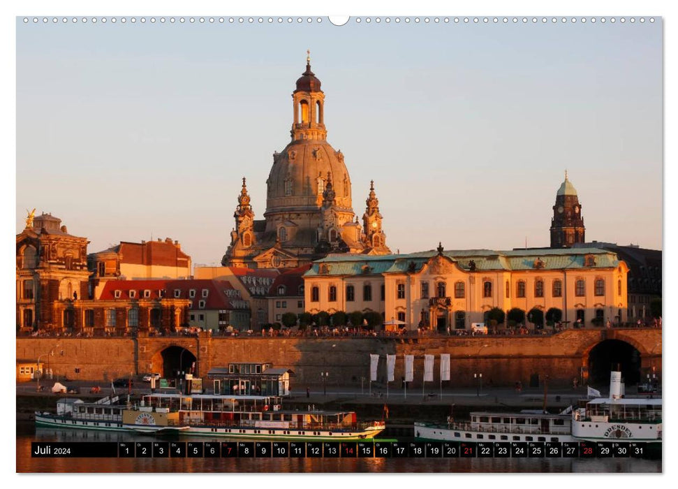 Views of Florence on the Elbe (CALVENDO Premium Wall Calendar 2024) 