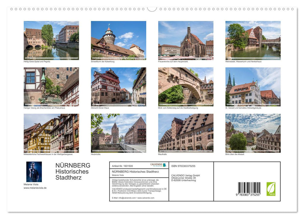 NÜRNBERG Historisches Stadtherz (CALVENDO Premium Wandkalender 2024)