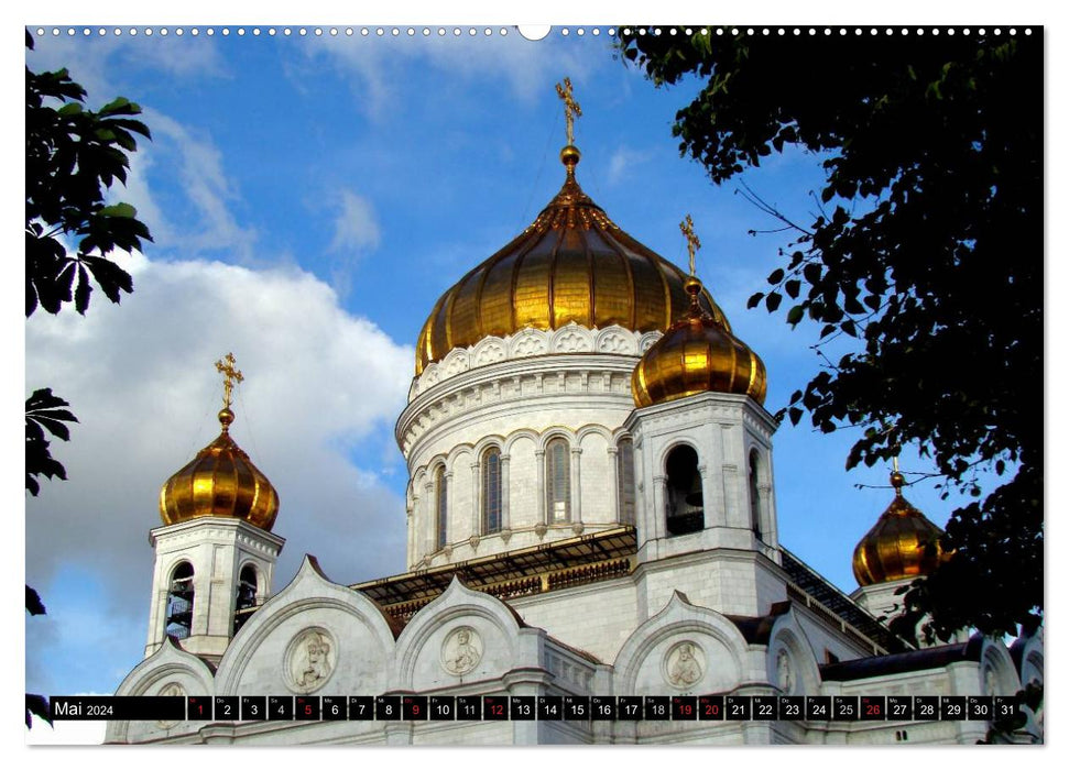 World metropolis Moscow (CALVENDO Premium Wall Calendar 2024) 