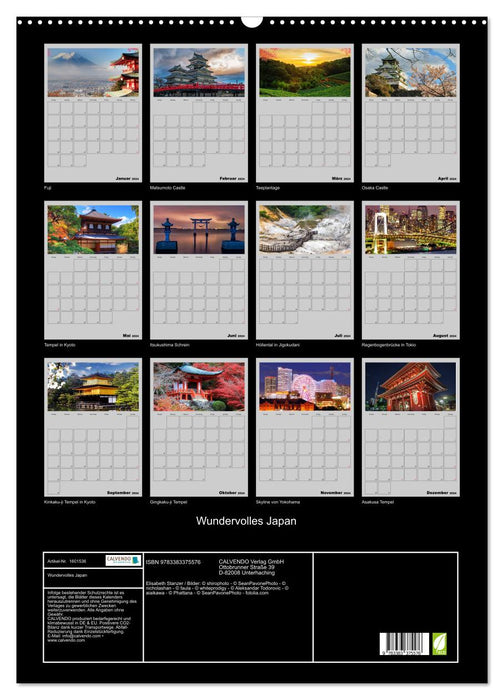 Wundervolles Japan (CALVENDO Wandkalender 2024)