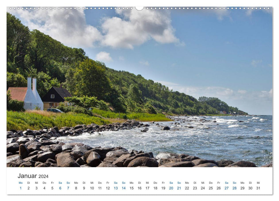 Bornholm - the coasts of the Baltic Sea island (CALVENDO Premium Wall Calendar 2024) 