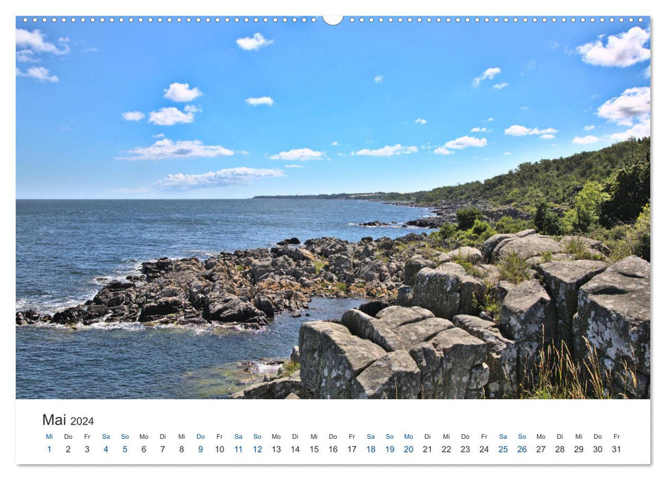 Bornholm - the coasts of the Baltic Sea island (CALVENDO Premium Wall Calendar 2024) 