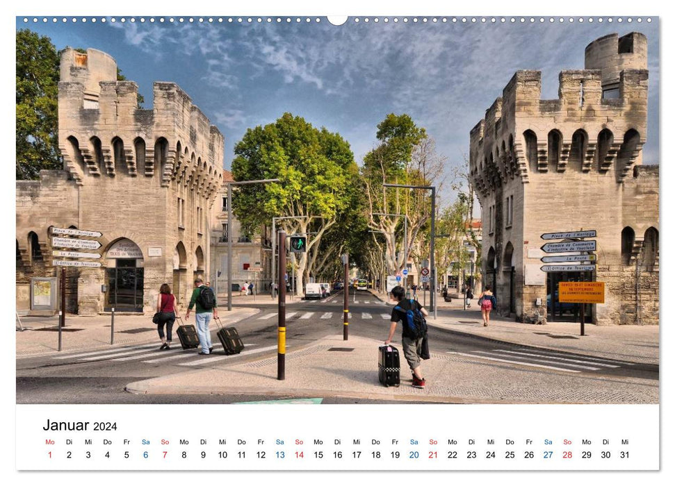Avignon - Weltkulturerbe der UNESCO (CALVENDO Wandkalender 2024)