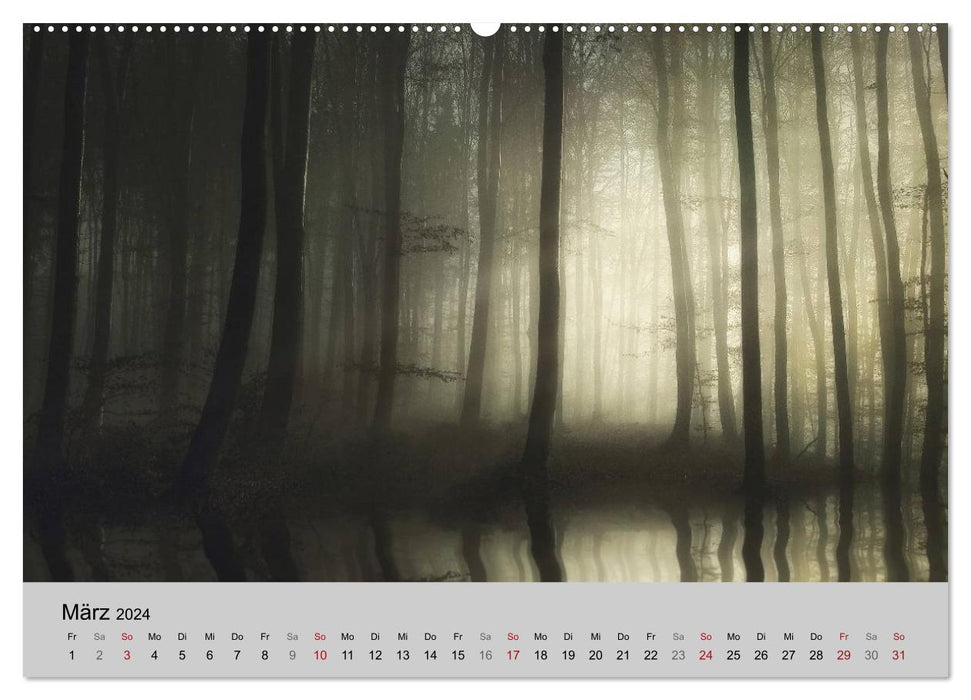 Unterwegs in Nebelwelten (CALVENDO Premium Wandkalender 2024)