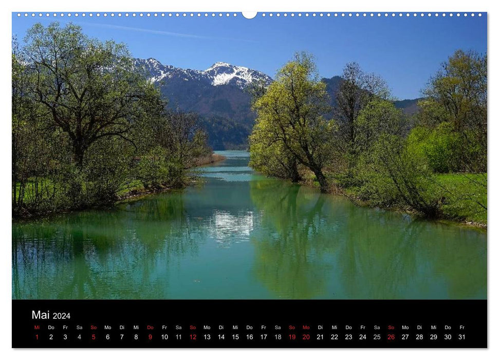 Bayerische Voralpenseen im Jahreslauf (CALVENDO Premium Wandkalender 2024)