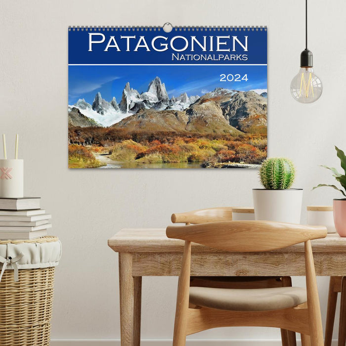 Parcs nationaux de Patagonie (Calendrier mural CALVENDO 2024) 