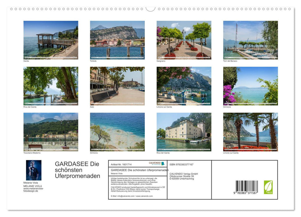 GARDASEE Die schönsten Uferpromenaden (CALVENDO Premium Wandkalender 2024)