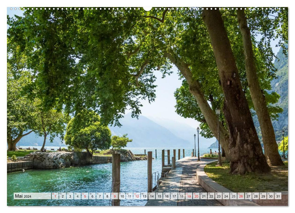 GARDASEE Die schönsten Uferpromenaden (CALVENDO Premium Wandkalender 2024)