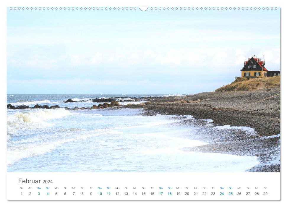 Nord du Jutland - Bienvenue au pays de la lumière (Calendrier mural CALVENDO 2024) 