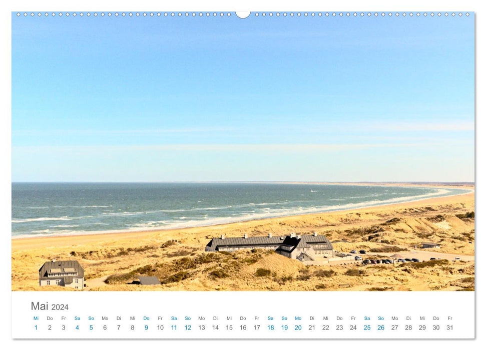 Nord du Jutland - Bienvenue au pays de la lumière (Calendrier mural CALVENDO 2024) 