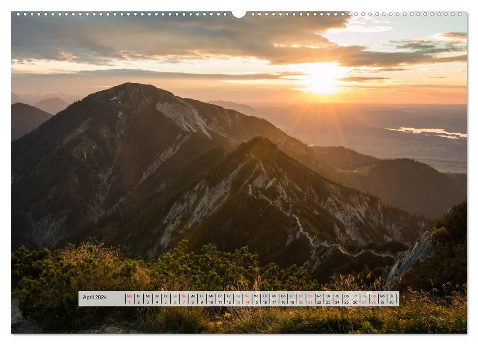 Berge im Licht der Sonne (CALVENDO Premium Wandkalender 2024)