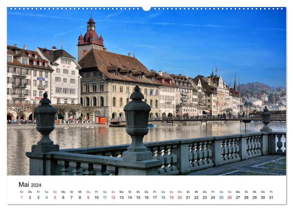 Unterwegs in Luzern (CALVENDO Wandkalender 2024)