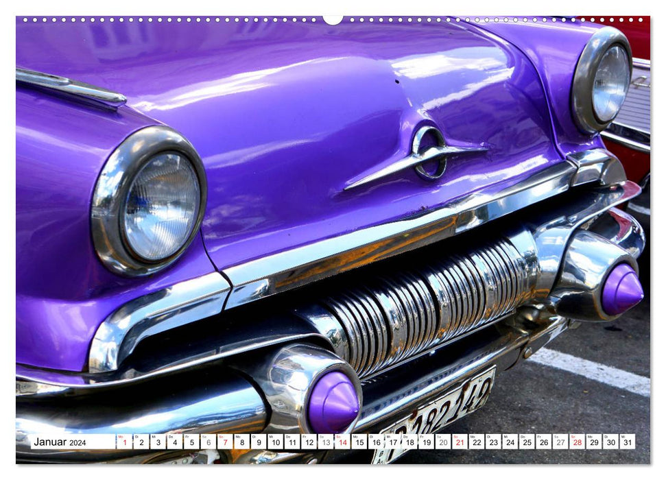 PONTIAC - Légendes automobiles des années 50 (Calendrier mural CALVENDO Premium 2024) 