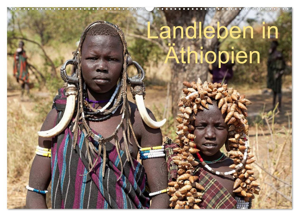Landleben in Äthiopien (CALVENDO Wandkalender 2024)