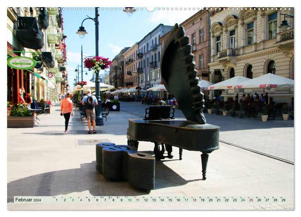 Lodz, die Aufstrebende (CALVENDO Wandkalender 2024)