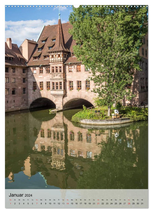 NÜRNBERG Charmante Altstadt (CALVENDO Wandkalender 2024)