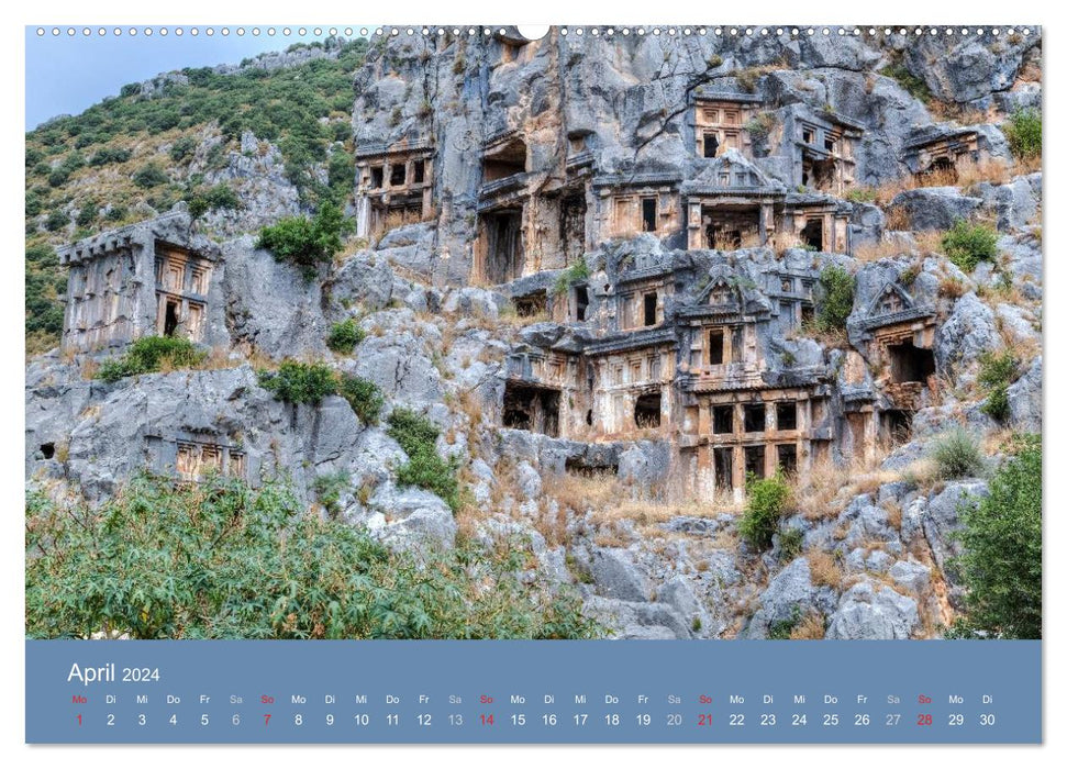 Lykien - Türkei, eine Reise zu den Schätzen der Vergangenheit (CALVENDO Premium Wandkalender 2024)