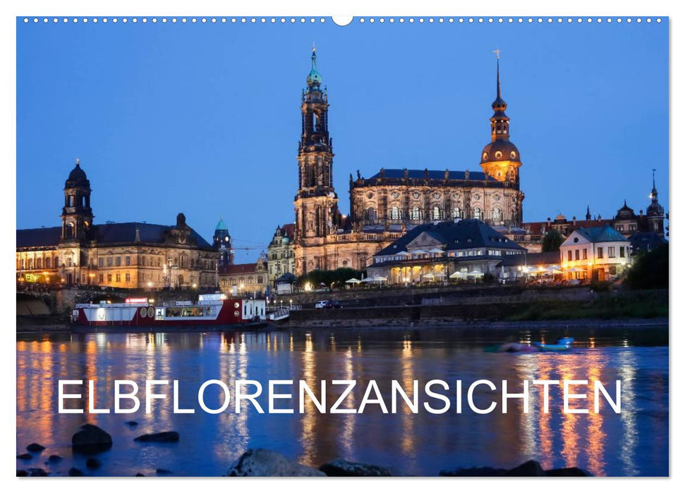 Vues de Florence sur l'Elbe (calendrier mural CALVENDO 2024) 