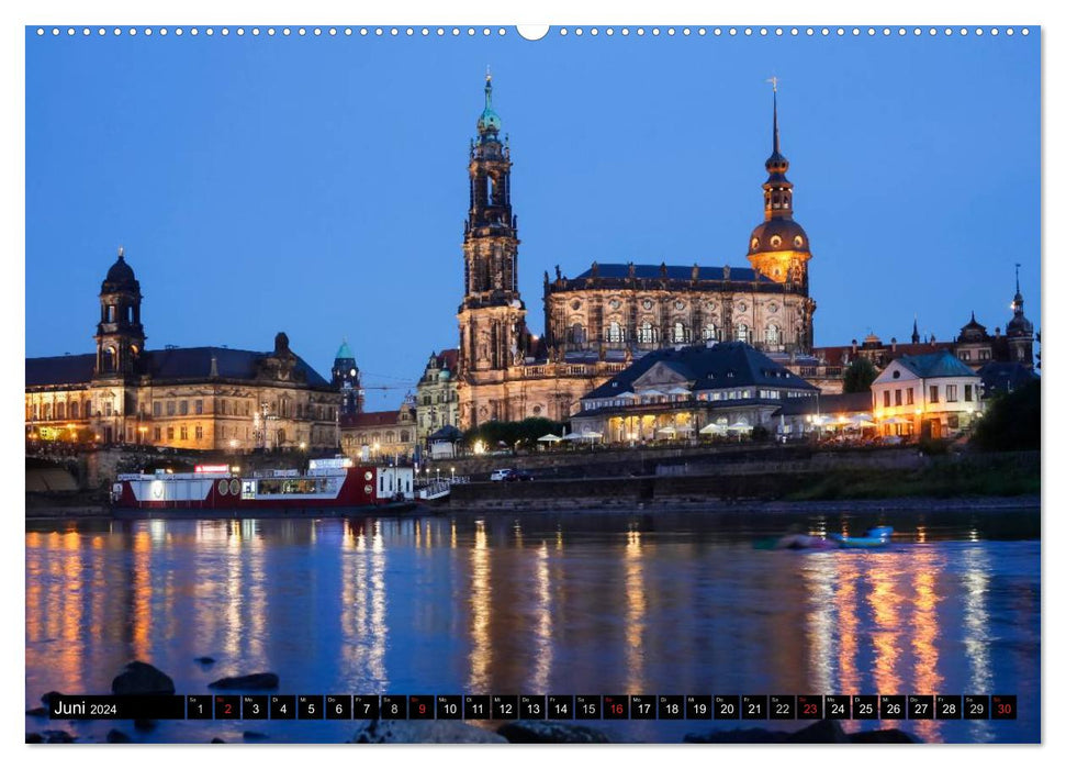 Vues de Florence sur l'Elbe (calendrier mural CALVENDO 2024) 