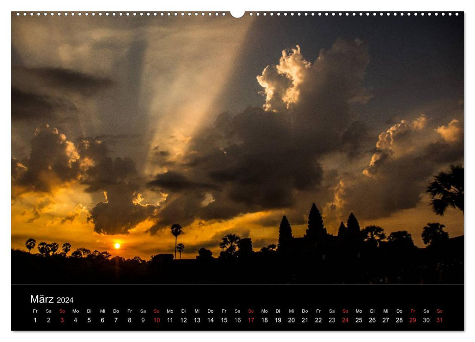Magisches Kambodscha (CALVENDO Premium Wandkalender 2024)
