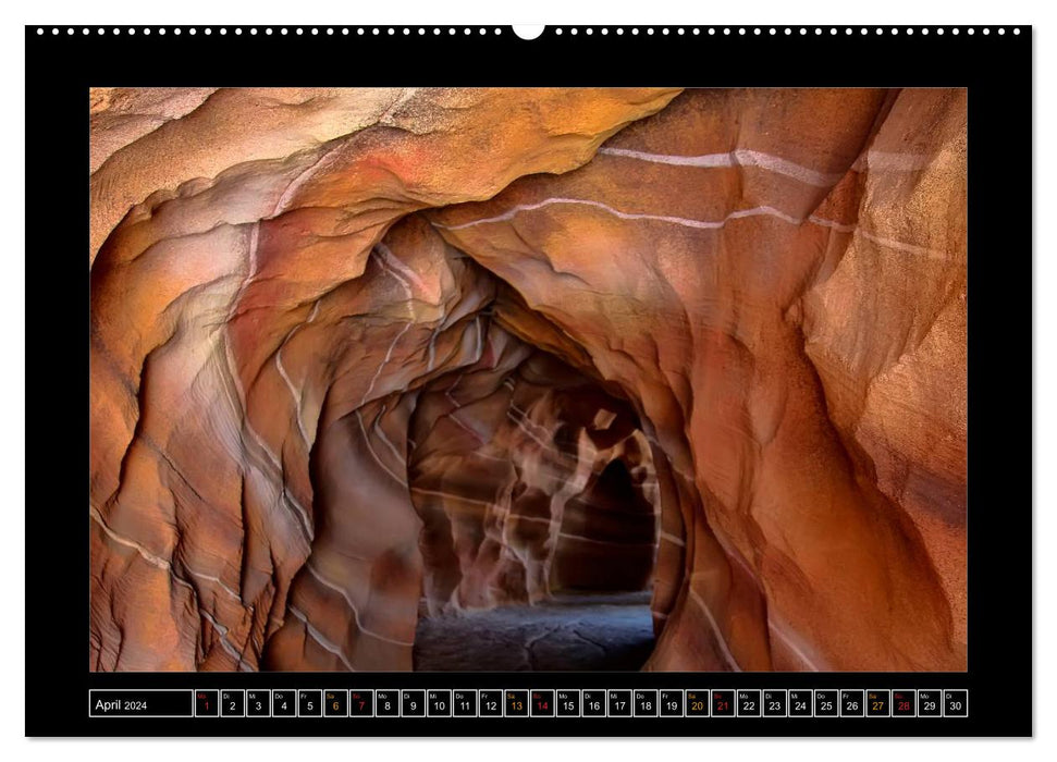 Grottes, stalactites et stalagmites (Calendrier mural CALVENDO Premium 2024) 