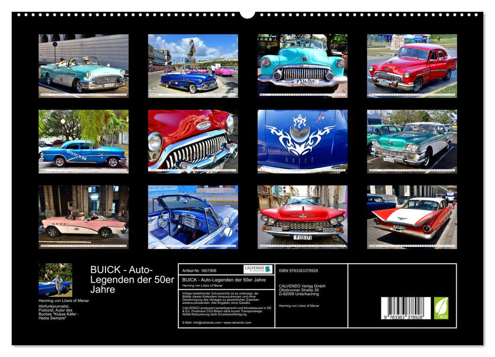 BUICK - Auto-Legenden der 50er Jahre (CALVENDO Premium Wandkalender 2024)